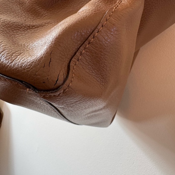 Coach Tan Leather Tote Bag - Picture 6 of 11